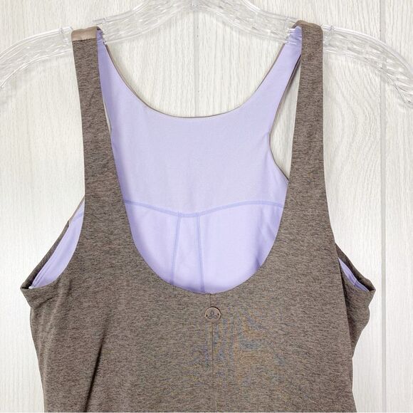 Prana | Heather Grey High Neck Athletic Tank Top Size Small - Picture 4 of 10